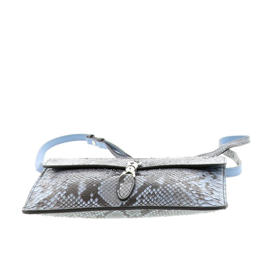 Gucci Python Shoulder Bag Blue - image 4